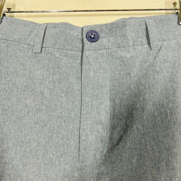 Vineyard Vines Flat Front Shorts Gray Blue - 33 - Picture 2 of 5